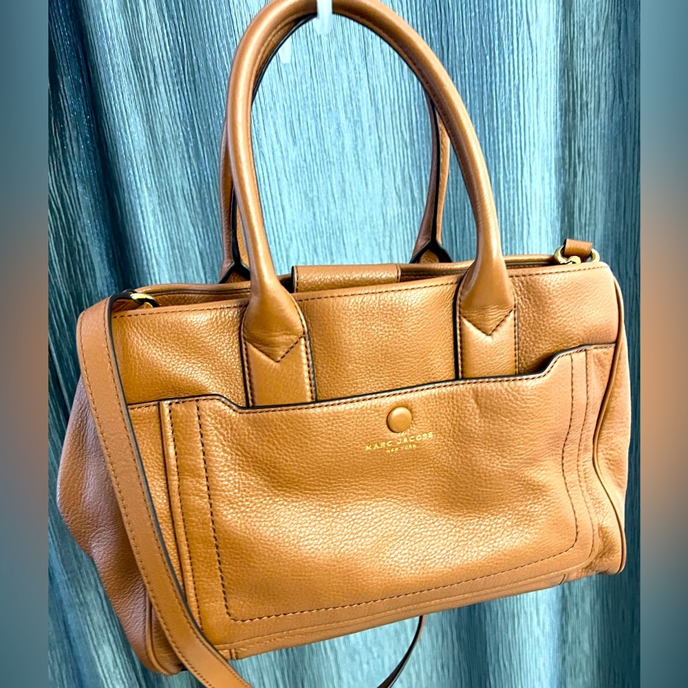 Marc Jacobs beautiful cognac satchel/tote